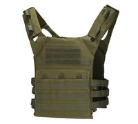 Pineeseatile Bulletproof Vest, Tacticals Vest for Men and Women, Lightweight Quick Release Security Plate Carrier for Outdoor Paintball Shooting Wargame, Army Green