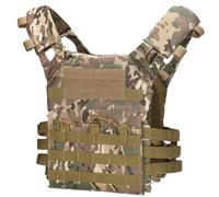 Pineeseatile Bulletproof Vest, Tacticals Vest for Men and Women, Lightweight Quick Release Security Plate Carrier for Outdoor Paintball Shooting Wargame, Camouflage