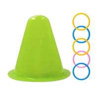 Pineeseatile Bunny Starter Kit, Rabbit Toys, Educational Interactive Bunny Toys with Triangle Bucket & 5 Rings, Stacking Color Rings for Release Boredom, Solve Puzzles