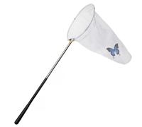 Pineeseatile Butterfly Net with 11" Ring 20" Net Depth Stainless Steel Bird Telescopic Bug Catcher Handle Extends to 59" Portable Outdoor Butterfly Nets for Kids Adults