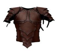 Pineeseatile Chest Armor Adjustable Medieval Armor Men Synthetic Leather Chest Armor Retro Medieval Chest Armor Cool Cosplay Accessories for Theme Party Activities,Leather Chest Armor