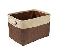 Pineeseatile Dog Toy Box,Dogs Toy Basket Collapsible Pet Toy Storage Box Dogs Toy Bin For Organizing Clothes Toys Brown