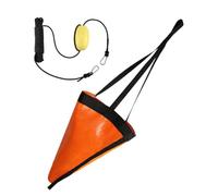 Pineeseatile drift sock Sea Anchor Drift Sock Fishing Boat Drogue with Kayak Tow Rope Line Buoy Ball for Boat Yacht 32 inch