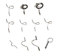 Pineeseatile Fly Rod Guides Set Hard Snake Ring Hook Keeper Fishing Rod Guide Tip Repair Kit,fly Fishing Guide Line