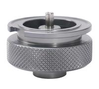 Pineeseatile Gas Adapter, Gas Refill Adapter Outdoor Camping Aluminium Alloy Stove Burner Connector for Butane Canister for Screwing Cartridge