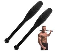 Pineeseatile Indian Clubs 2LB Heavy Duty Plastic for Strength Training Rehabilitation, 16.1x1.6 Inch, Reusable Weighted Workout Bar Improves Grip Full Body Workout