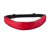 Pineeseatile Inflatable Life Belt, Portable Unisex Belt Pack Automatic Inflatable Life Jacket with Reflective Strip for Kayaking Boat, No Gas Cylinder Red for Daily Use