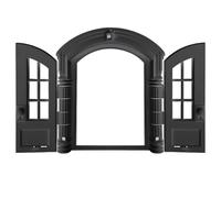 Pineeseatile Interior Cat Door, Flap-free Design Indoor Cat Door For Easy Pet Access, Lockable Transparent Pet Doors For Cats, Black, 9.44x10.83x2.83 Inches, Indoor