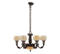 Pineeseatile Mini Chandelier Dollhouse - 1/12 Scale Dollhouse Lighting Model, Elegant Hanging Decor for Doll House Accessories and Miniature Scene (Does not emit light) for Daily Use