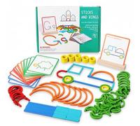 Pineeseatile Montessori Generation, 1 Set Montessori Smart Sticks, Wooden Sticks for Toddlers- Spelling, Boost Creativity, Imagination and Focus, Stay Away from Screens