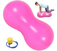 Pineeseatile Peanut Ball, Anti Burst Thicken Pvc Peanut Exercise Ball, 35.4x17.7 Balance with a Air Pump for Kids Pregnancy Yoga, Style-2
