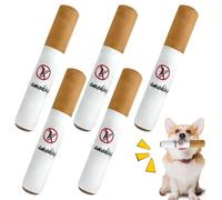 Pineeseatile Realistic Funny Squeaky Cigar Dog Toys - 5Pcs, 12x2x2in Plush Stuffed Dog Toys for Chewing, Teething, Training