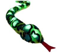 Pineeseatile Snake Plush, Snake Stuffed Animal 41 inch Fun Light up Plush Soft Stuffed Realistic Toy for Practical Jokes, Christmas Halloween Birthday Festival Gifts, Green