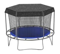 Pineeseatile Trampoline Net, Trampoline Cover, Shade Cover with Connecting Rope, Wear-Resistant for Outdoor, Backyard, Playground, 12Ft