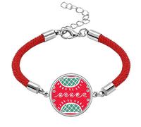 PineFruit Mexico Totems Ancient Civilization Lucky Red String Bracelet Rope Bracelet Handmade