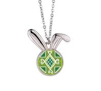 PineFruit Mexico Totems Ancient Civilization Rabbit Necklace Pendant Bunny Animal Jewelry Gift