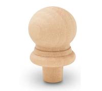Pinehurst Crafts Small Wooden Finials, Wood Finials Work Great as Toppers, DIY Décor, and for Furniture Making, 1 Inch Tall with 1/4 Inch Tenon, Pack of 20