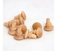 Pinehurst Crafts Unfinished Mini Wood Shaker Drawer Pull Knobs, Perfect for Kitchen Cabinet Knobs, Furniture DIY Hardware, Dresser Drawer Pulls or Crafting, 5/8-Inch (1/4" Tenon Width), Pack of 20