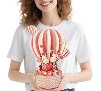 PINELIFE Pop Up Card, Valentines day card for Wife, Husband With Note Card & Envelope, Anniversary and Birthday Gift Idea (Lost in Love)