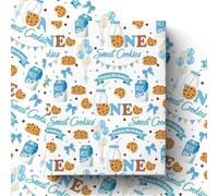 Pineraap Camping 1st Birthday Wrapping Paper Roll for Boy, One Happy Camper Gift Wrap Paper with Tent Bear, 1 Year Old Gift Art Packing Paper for Baby Shower First Birthday's Party, 17Inch x 16.5Feet