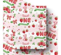 Pineraap Camping 1st Birthday Wrapping Paper Roll for Boy, One Happy Camper Gift Wrap Paper with Tent Bear, 1 Year Old Gift Art Packing Paper for Baby Shower First Birthday's Party, 17Inch x 16.5Feet