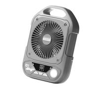 PineSailo 20000mAh 15-64H Working 8-inch Portable Camping Fan with LED Light and 100 Speeds, Quiet Battery Operated Personal Desk Fans With Digital Display for Office Travel Bedroom (Starry Sky Gray)