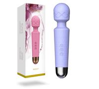 PineSailo Magic Wand Vibrator Sex Toys with 20 Vibration & 8 Intensity Modes, Silent Vibrators Massager for Clitoris Anal Nipple Stimulation, Adult Sex Toyscouples for Couples Woman Men Women (Lilac)