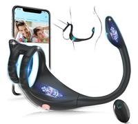 PineSailo Vibrating Cock Ring Taint Stimulator with Mini Bullet, Remote & APP Control Anal Butt Plug Prostate Massager Penis Ring Male Sex Toy Vibrators for Men Pleasure Sex Toys for Adult Couples