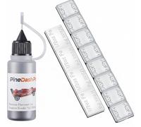 Pinewood Car Weights Kit-Pinewood Car Weights&Graphite Powder-4OZ 12 Pieces 2 Sizes Derby Weights-0.5OZ Graphite Lubricant for Derby car Pine Derby Car Wheels Axles Speed