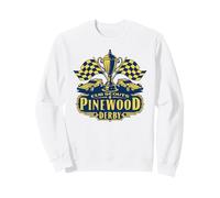 Pinewood Derby Cub Scouts Checkered Flag Racing Trophy Logo Sweatshirt