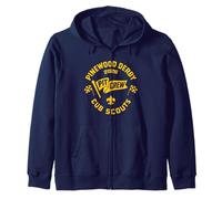 Pinewood Derby Pit Crew 2026 Cub Scouts Retro Scouting Zip Hoodie