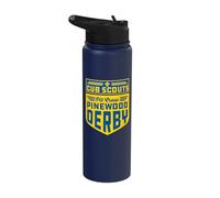 Pinewood Derby Pit Crew Cub Scouts Badge Logo Stainless Steel Insulated Water Bottle