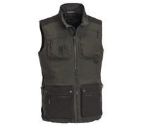 Pinewood Men's Dog Sports Vest Dark Olive/Suede Brown Men's Waistcoat 5081