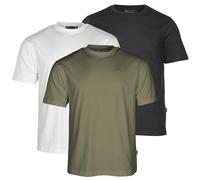 Pinewood Mens T Shirts Multipack, 3 Pack T Shirt Mens, Soft Recycled Cotton T-Shirts for Men, Classic Fit Tees