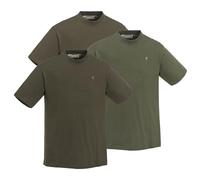 Pinewood T-Shirt 3-Pack Men green/brown/khaki Size L 2020 Shortsleeve Shirt