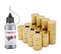 Pinewood Weights Car Kit - 5oz Total - Derby Car Copper Weights 3/8in 4.5OZ 28 Pcs 3 Sizes&0.5OZ Graphite Powder-Cylindrical Weights-Graphite Lubricant for Derby car Pine Derby Car Wheels Axles Speed
