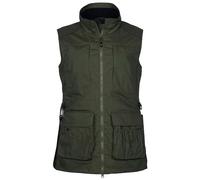 Pinewood Women's Dog Sports Trainer Vest - Dog Sports Vest - Practical Vest with Many Pockets and Space for Dog Training Accessories - Windproof and Water-Repellent, Green (moss green), L