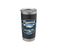 Pinewoods Texas Nature Scenic River Forest Outdoors Camping Stainless Steel Insulated Tumbler