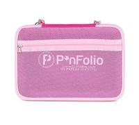 PinFolio Classic Pin Display Bag, Lightweight Sports Pin Book Designed for Storage & Easy Trading Up to 100 1-Inch Enamel Pins (Pink & Light Pink)