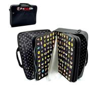PinFolio Elite Pin Display Bag, Extra Large Sports & Disney Pin Book Designed for Storage & Easy Trading Up to 1,500 1-Inch Enamel Pins (Black)