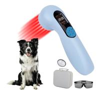 pinfriy 10*650nm 5*808nm LLLT Cold Laser Therapy Device for Human/Vet, Gentle Low-Level Laser Therapy Machine, 10Hz Pulsed Near Infrared Light Therapy Treatment for Joints Muscles Pain Relief, Blue