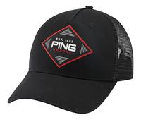 PING 2026 DIAMOND TRUCKER GOLF CAP - BLACK