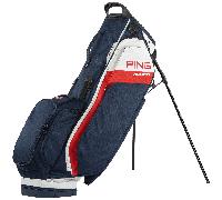 PING 2026 HOOFER GOLF STAND CARRY BAG - NAVY / RED +FREE GIFT