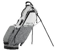 PING HOOFER LITE 231 GOLF STAND CARRY BAG - HEATHER GREY / PLATINUM / BLACK