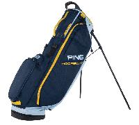 PING 2026 HOOFER LITE GOLF STAND CARRY BAG - NAVY / LEMON
