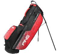 PING 2026 HOOFER MONSOON 231 GOLF STAND BAG - BLACK / RED +FREE GIFT