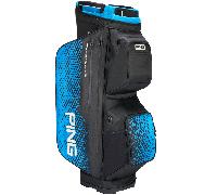 PING 2026 PIONEER MONSOON 231 GOLF CART BAG - BLACK / BLUE +FREE GIFT