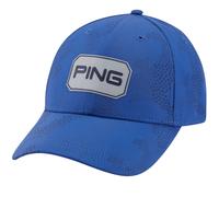 PING 2026 TEXTURED CAMO GOLF CAP - MID BLUE
