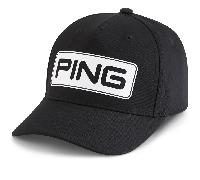 PING 2026 TOUR CLASSIC GOLF CAP - BLACK / WHITE