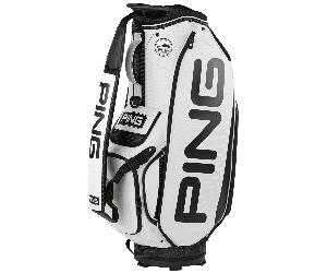 PING 2026 TOUR STAFF BAG - WHITE / BLACK
